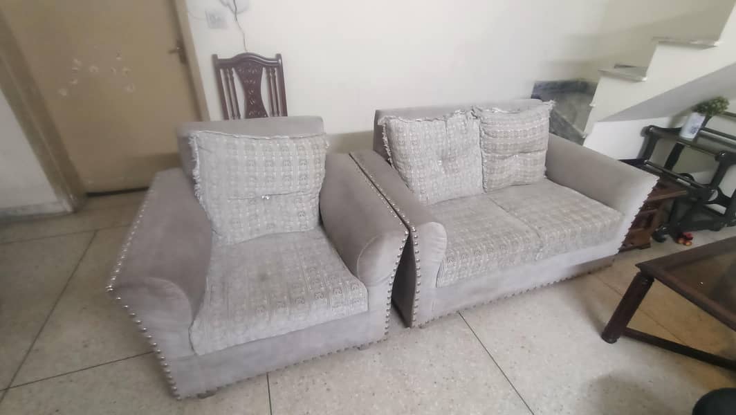 Grey nice Sofa set 1
