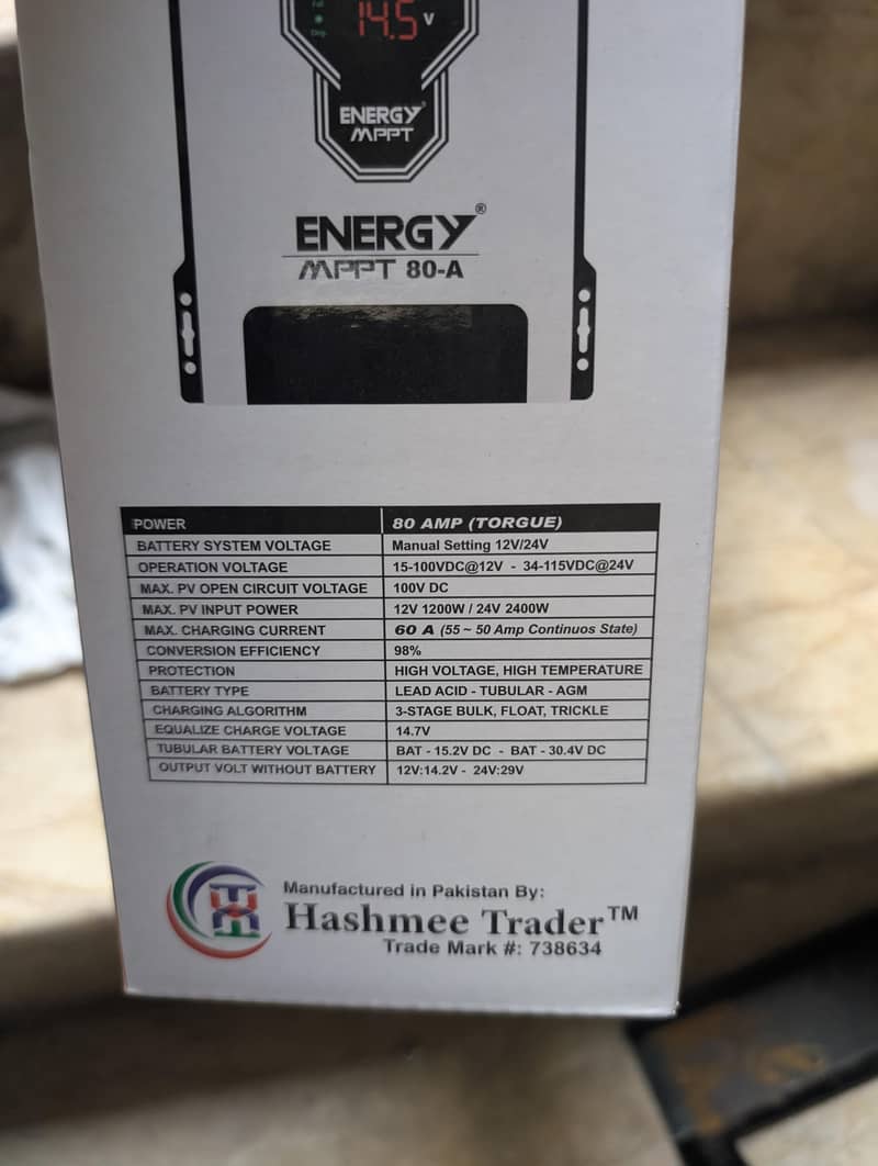 Energy Company MPPT 80Amp brand new 5