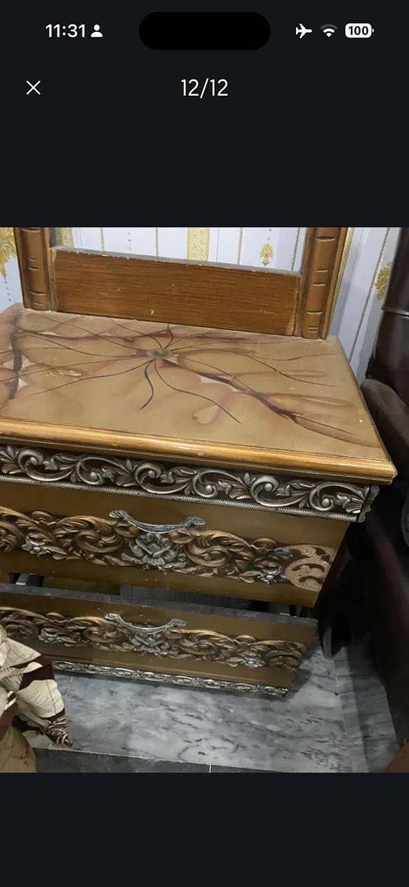 Full size bed with dressing table 1