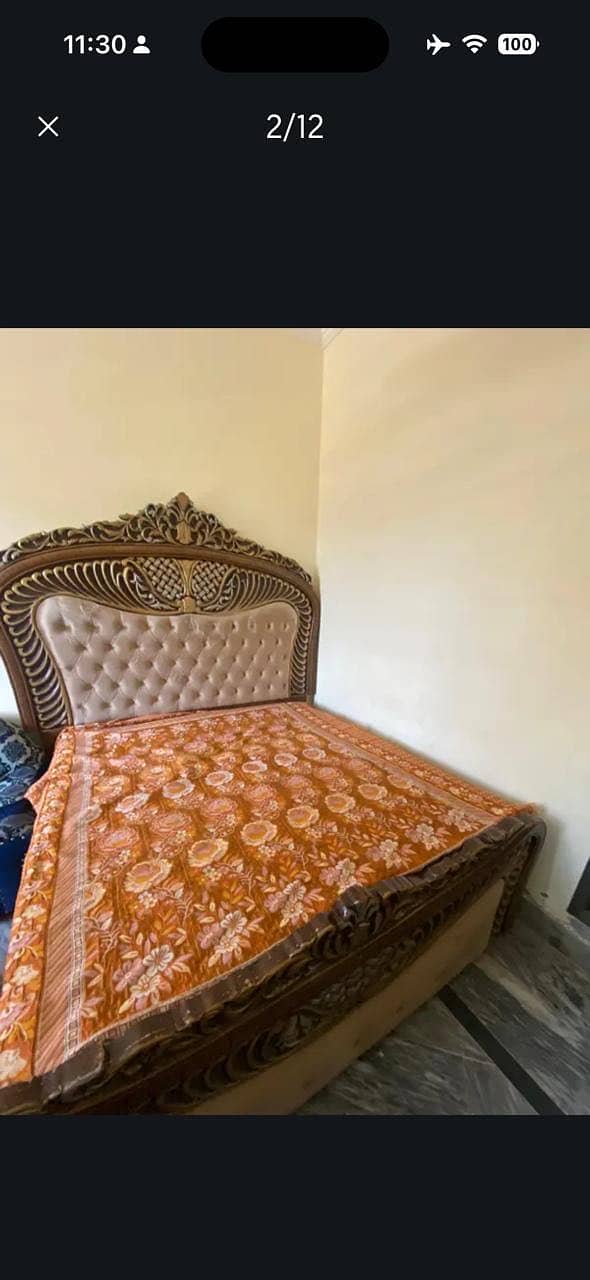 Full size bed with dressing table 2