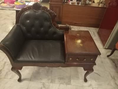 Antique leather sofa