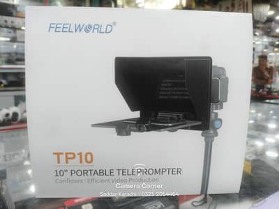 Teleprompter Feelworld TP10 box pack Mobile and Camera Support
