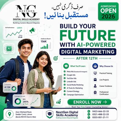AI Powered Digital Marketing + Freelancing | 100% Job Placement