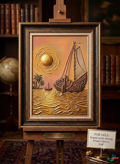 canvas clay acrylic painting