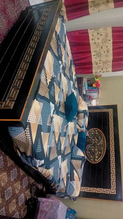 Double Wooden Bed For Sale