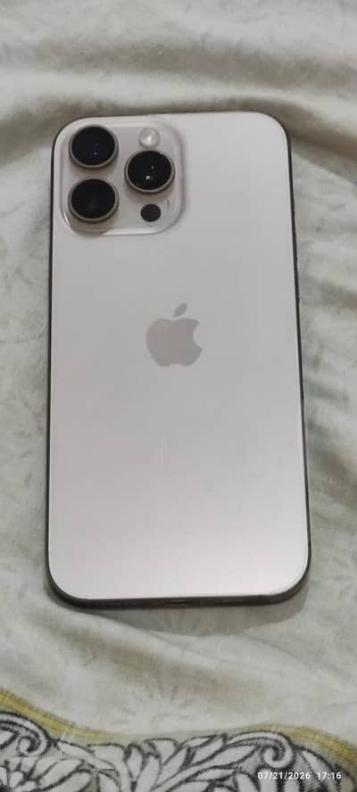 Iphone 16 Pro Max 256 GB- Desert Titanium- 88% Health (Non PTA)