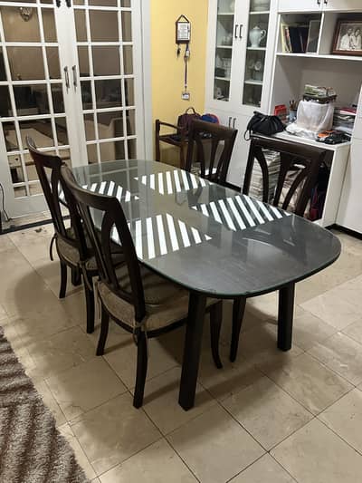 Imported IKEA Dining Table with Four Chairs