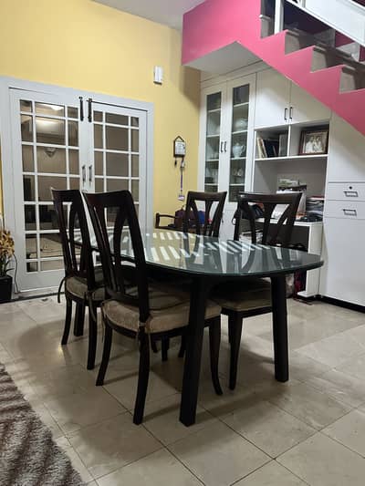 Imported IKEA Dining Table with Four Chairs