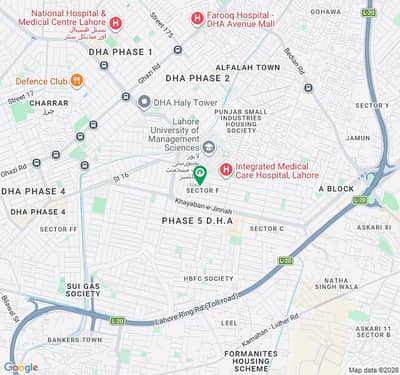 One Kanal Residential Plot for Sale in DHA Phase 5 Lahore, Block F