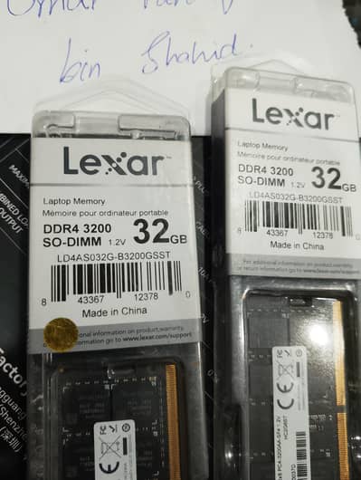 Lexar 32 GB DDR4 3200mhz Laptop Ram Ideal for Gaming and Video Editing