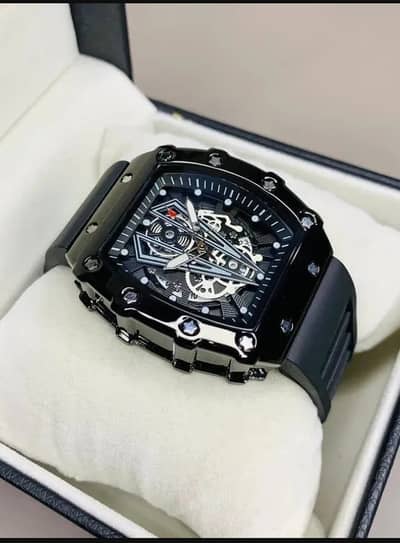 Premium Black Chronograph Watch