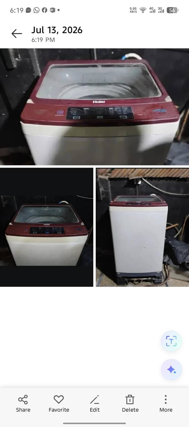 automatic Haier washing machine 0