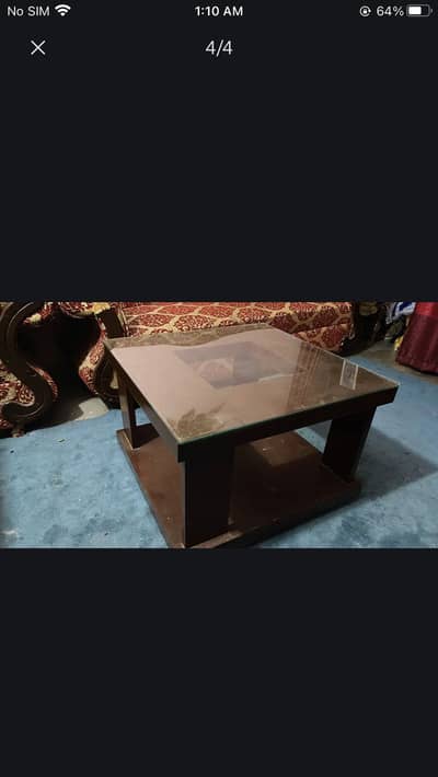 Stylish centre table of pure wood with best quality .