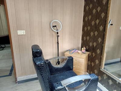 Unique Opportunity - Running Beauty Parlor for Sale. Ideal for Experts. (Shop on Rent)