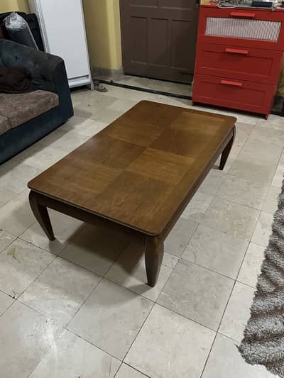 Imported Coffee Table with Two Side Tables & Serving Trolley