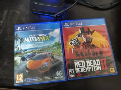 ps4 games for sale - RED DEAD REDEMPTION 2 & THE CREW MOTORFEST