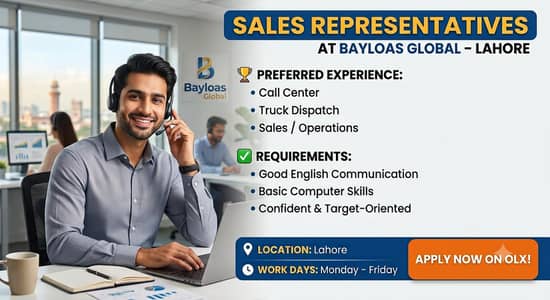 Sales Representative Required