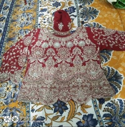 bridal lengha. mehroon clr