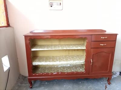 Pure Wooden Showcase in Good Condition