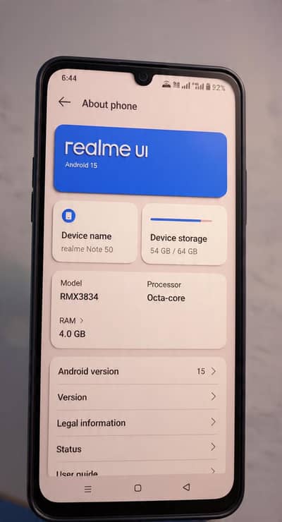 Realme Note 50 4/64 Complete saman