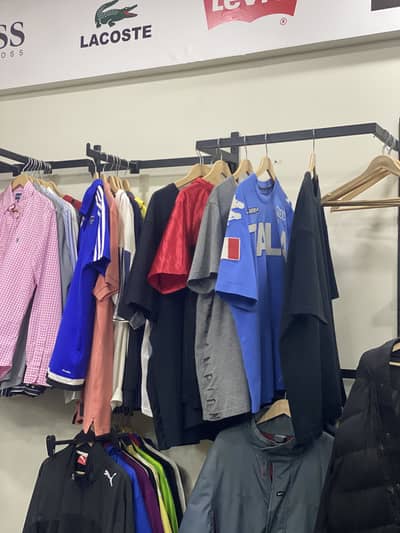 Shop Display Hangrails / Garment Rods / Wall Display Racks For Sale