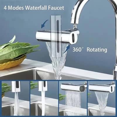Multifunctional 360° Rotating Universal Faucet Shower Extension