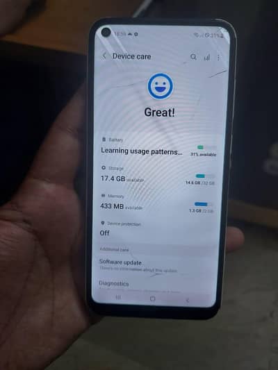 Samsung galaxy a11 2 32 with box 03711176118 rough condition