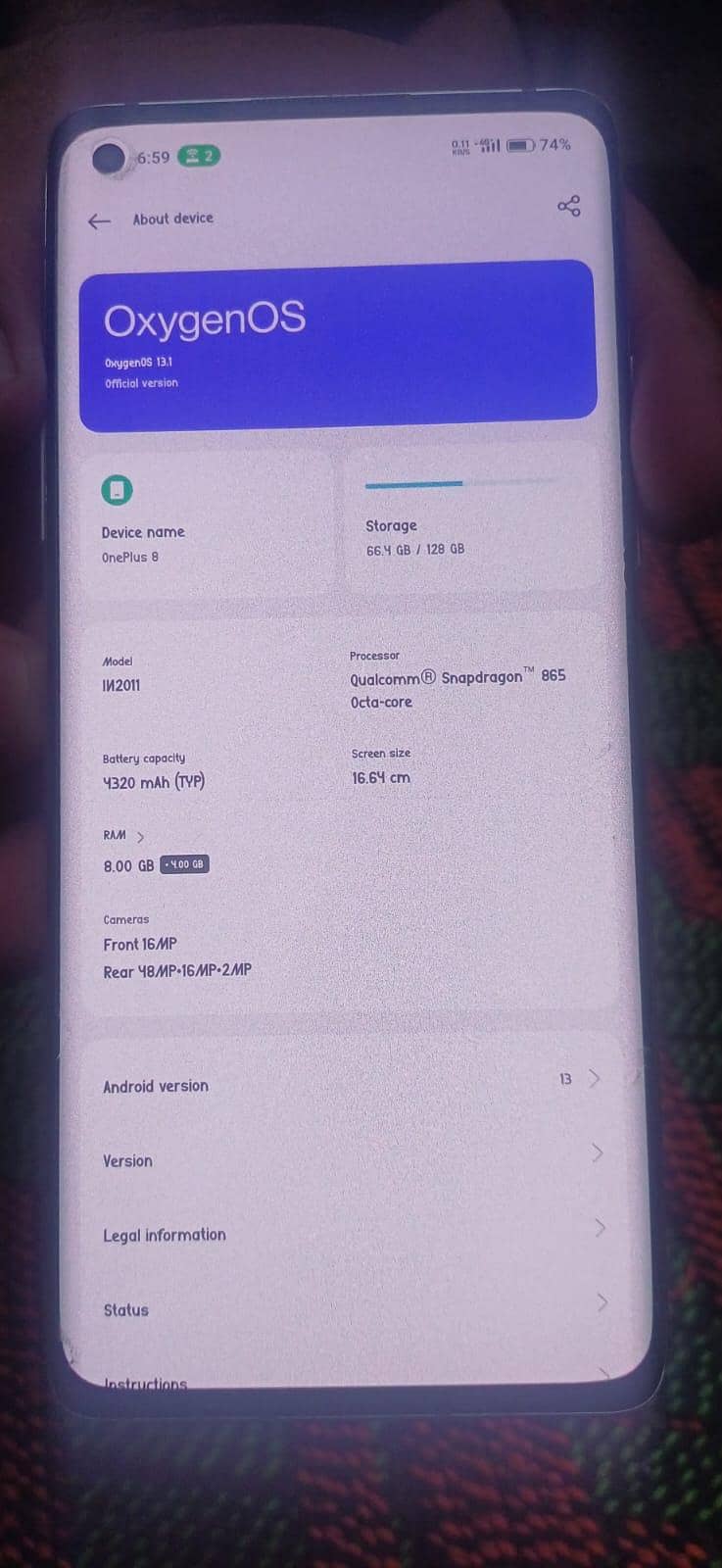 One Plus 8 0