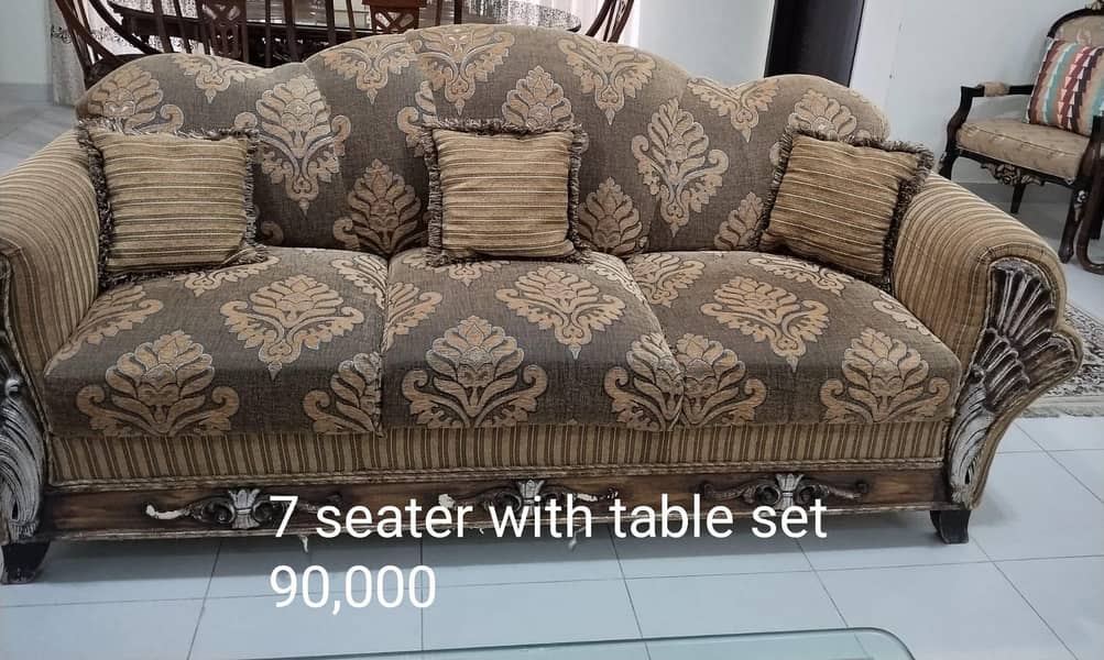 Sofa set urgent sale 10 by 10 0