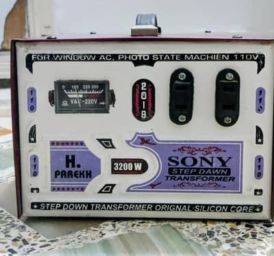 Sony 220v convert to 110v converter good quality 7 month use only