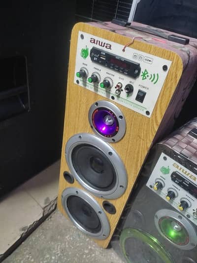 Dual 6 inches speaker Bluetooth aux memory card mic sb attached kr skt