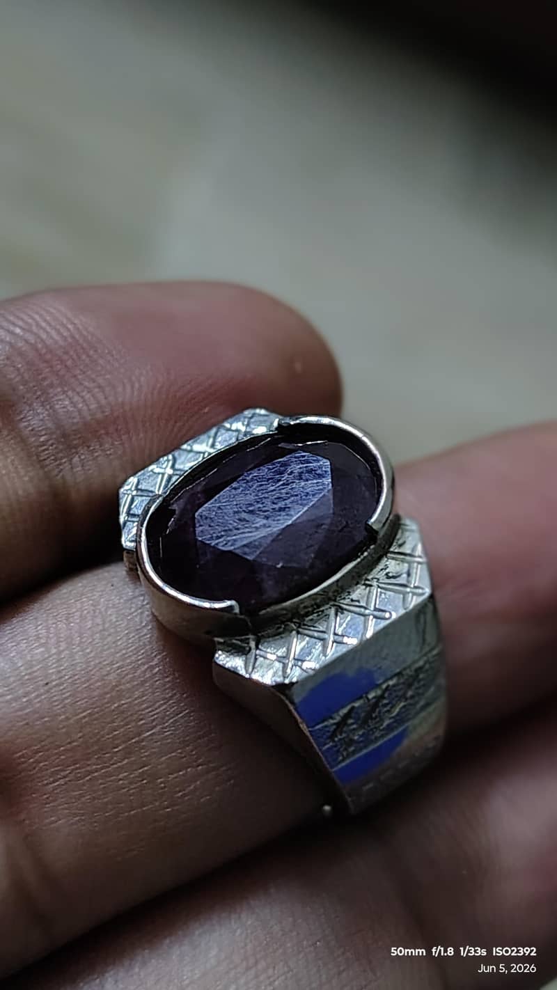 Natural Ruby in silver 1