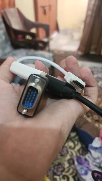 VGA to HDMI converter and cable