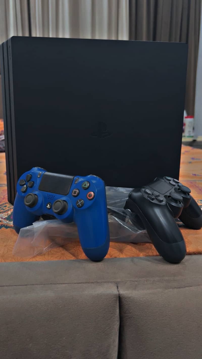PS4 pro with black opps Cold War game. 2