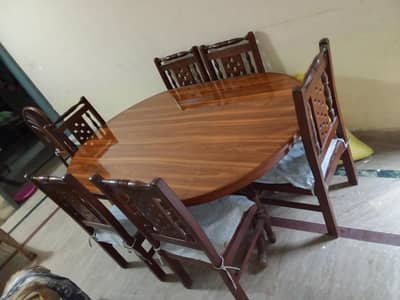chaniote dining table with 6 chear