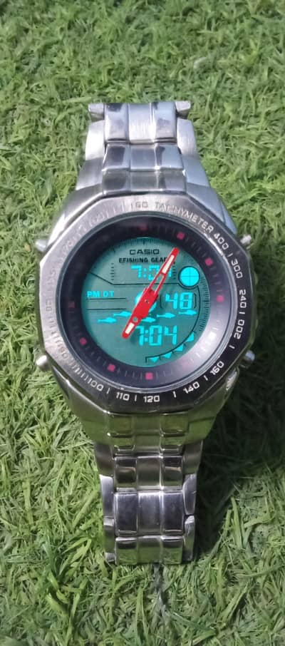 RERE Casio EF-304D E Fishing GEAR 9011 original Vintage collector watc