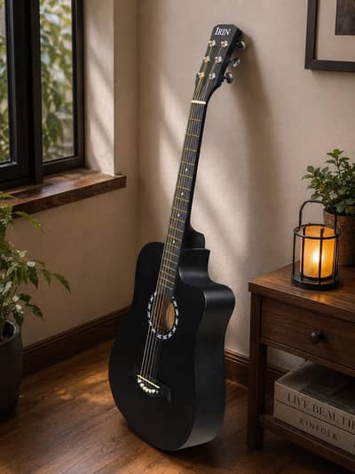 IRIN Black Acoustic Guitar