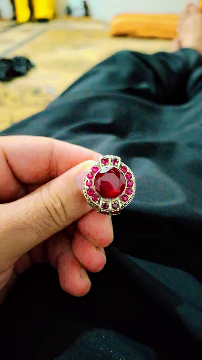 yaqoot chandi ring 0