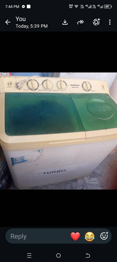 Kenwood washing machine and dryer
