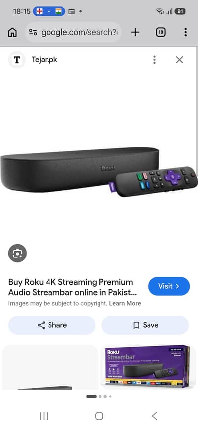 roku tv streambar