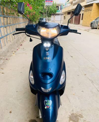New Asia King Scooty 80cc 2024. Model |EFI Scooty | 85KM/L |Self Start