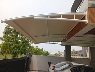 Garage shade l Tensile car roof shade l Canopy shade l Pvc sun shade