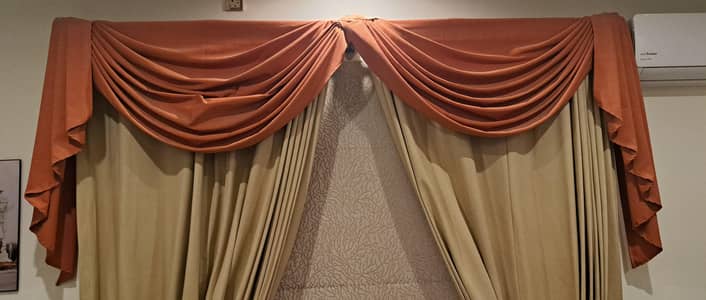 Custom Swag & Jabot Valance with wooden board