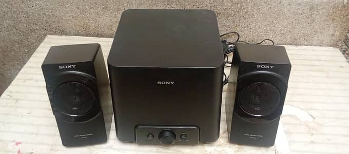 sony active speaker and woofer