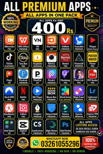 Premium Android Apps – Lifetime Access | Sirf Rs. 400