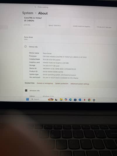 Lenovo G7 11th generation