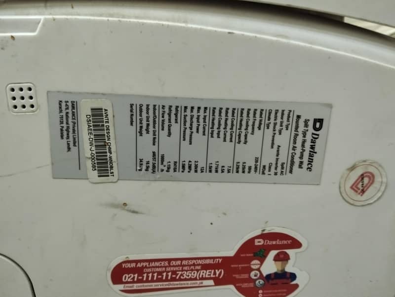 Dawlance Split AC 1.5 ton 2