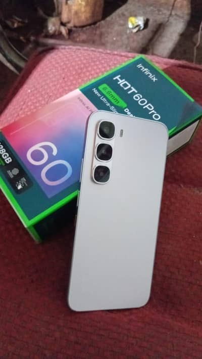 Infinix Hot 60 pro Lush Condition With Box Charger