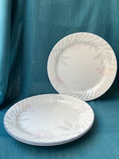 Original Vintage Corelle USA "Pink Trio" Dinner Plates (Set of 3)