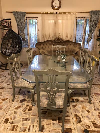 6 chair dining table
